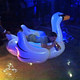 Illustration for article titled Johnny Manziel Drinking On An Inflatable Swan
